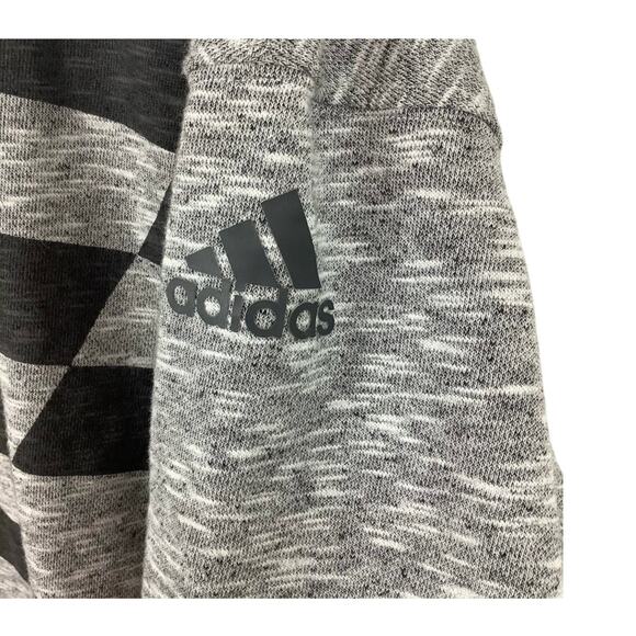 Adidas Gray Urban Short Sleeve Terry Sweatshirt Medium - Picture 3 of 6